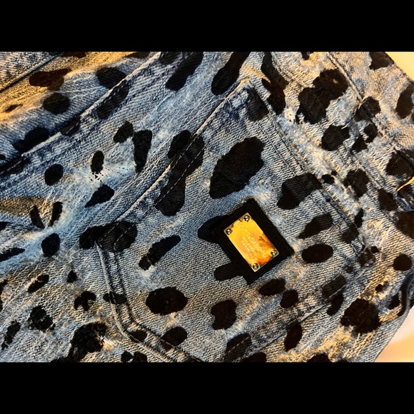 Leopard Print sz 38 Euro Dolce & Gabbana Runway Jeans - Picture 7 of 11